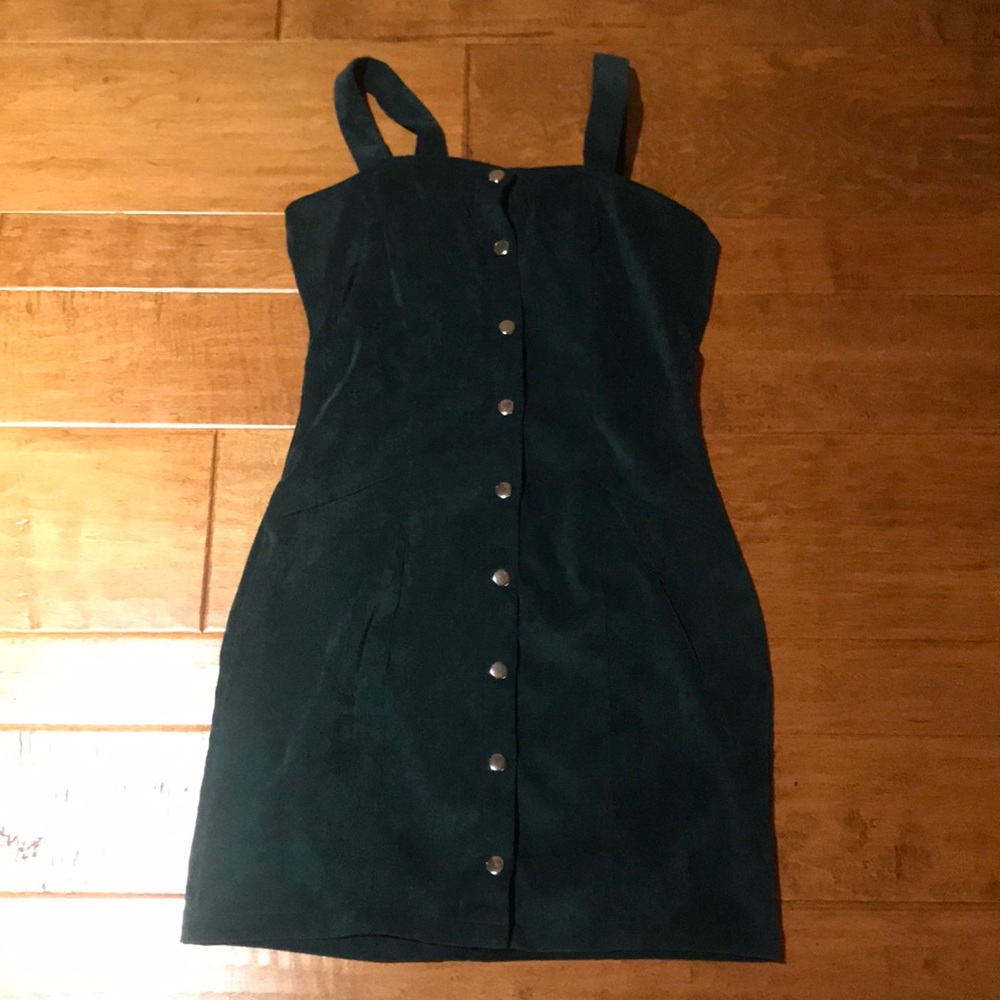 Green Button Down Dress